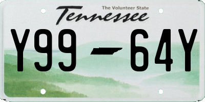 TN license plate Y9964Y