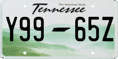 TN license plate Y9965Z