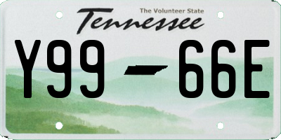 TN license plate Y9966E