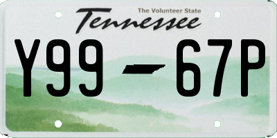 TN license plate Y9967P