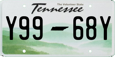 TN license plate Y9968Y