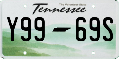TN license plate Y9969S