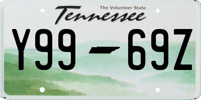 TN license plate Y9969Z