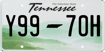 TN license plate Y9970H