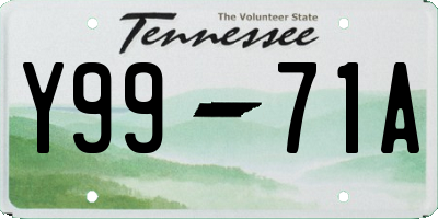 TN license plate Y9971A