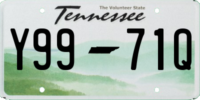 TN license plate Y9971Q