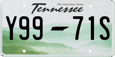 TN license plate Y9971S