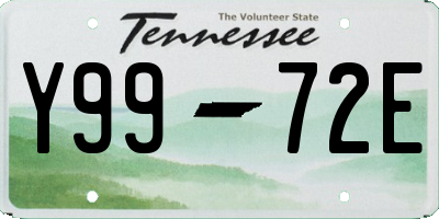 TN license plate Y9972E