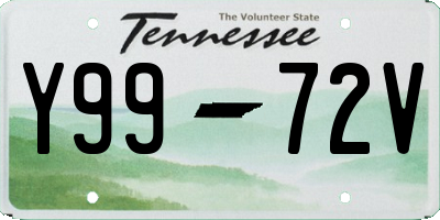 TN license plate Y9972V