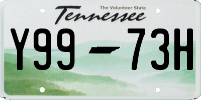 TN license plate Y9973H