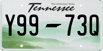 TN license plate Y9973Q