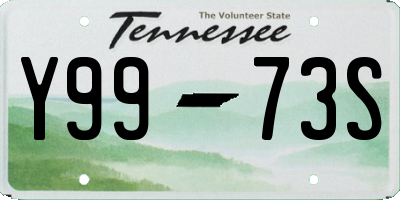 TN license plate Y9973S