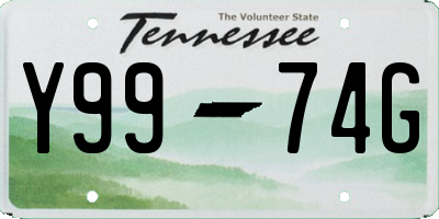 TN license plate Y9974G