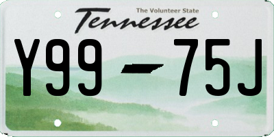 TN license plate Y9975J