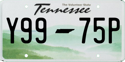 TN license plate Y9975P