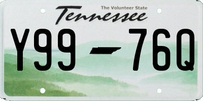 TN license plate Y9976Q