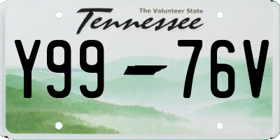 TN license plate Y9976V