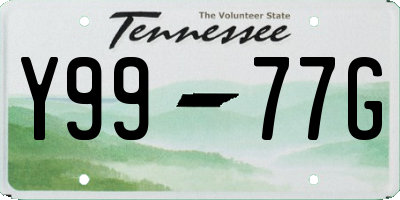 TN license plate Y9977G