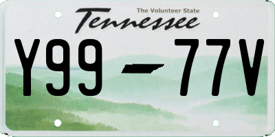 TN license plate Y9977V