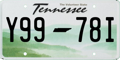 TN license plate Y9978I