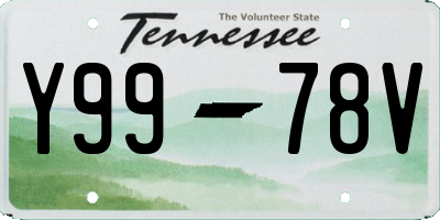 TN license plate Y9978V