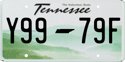 TN license plate Y9979F