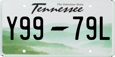 TN license plate Y9979L