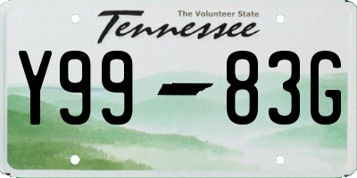 TN license plate Y9983G