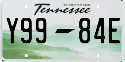 TN license plate Y9984E