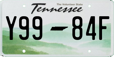TN license plate Y9984F