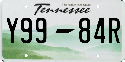 TN license plate Y9984R