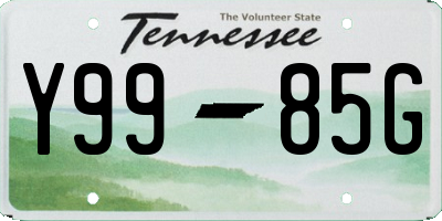 TN license plate Y9985G