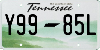 TN license plate Y9985L