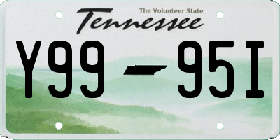 TN license plate Y9995I