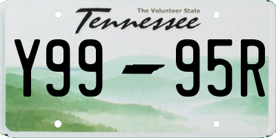 TN license plate Y9995R