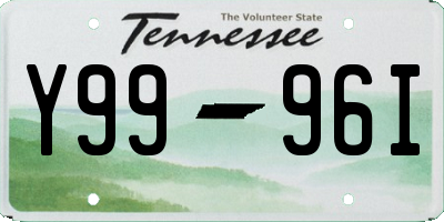 TN license plate Y9996I