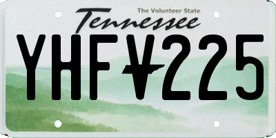 TN license plate YHFV225