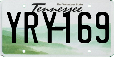 TN license plate YRY169