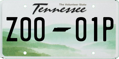 TN license plate Z0001P