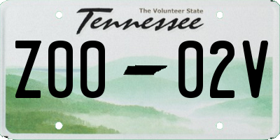 TN license plate Z0002V