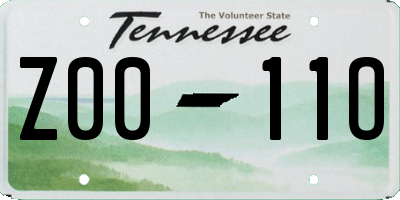 TN license plate Z0011O