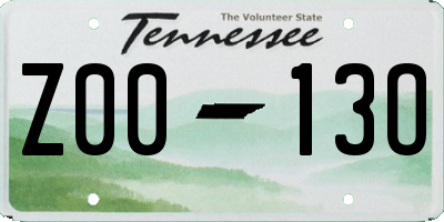 TN license plate Z0013O