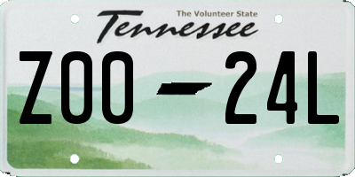 TN license plate Z0024L