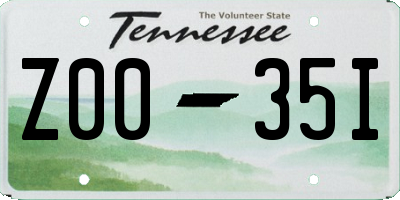 TN license plate Z0035I