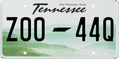 TN license plate Z0044Q