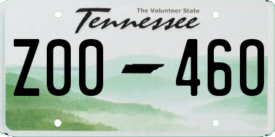 TN license plate Z0046O