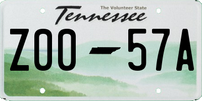 TN license plate Z0057A