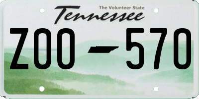 TN license plate Z0057O