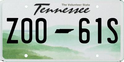 TN license plate Z0061S
