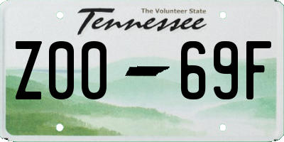 TN license plate Z0069F